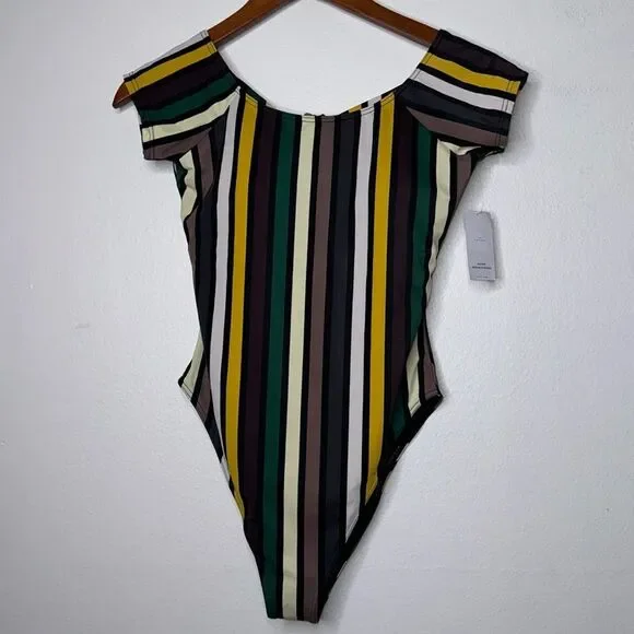 RVCA Shilo Women's Off Shoulder One Piece Swimsuit Size Small - Picture 9 of 13